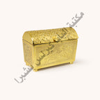 Copper incense box in the shape of a treasure chest