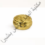 Copper round incense box