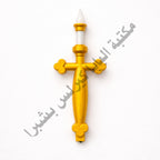 Altar candle in the shape of a cross