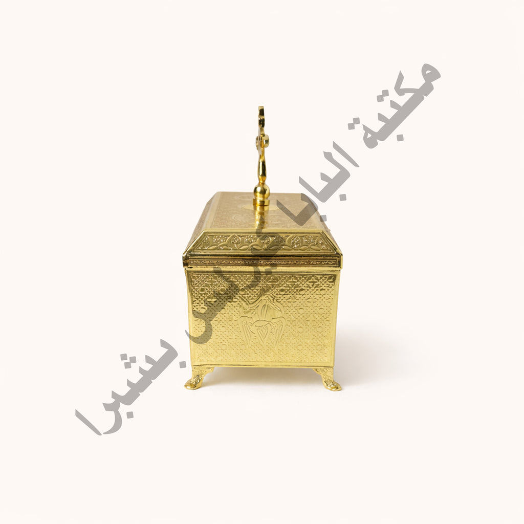 Copper incense box, plain rectangular shape