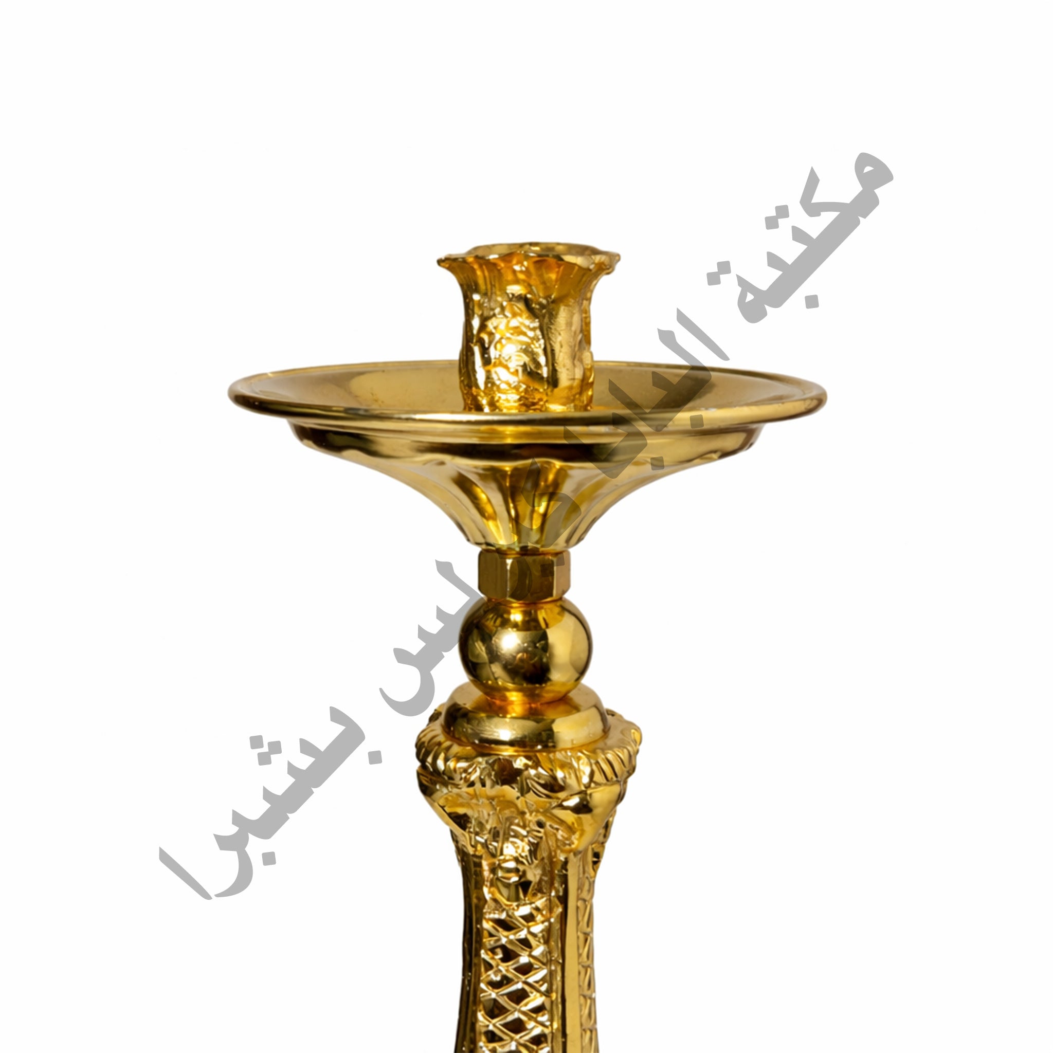 زوج شمعدان نحاس ذهبي شكل الخروف