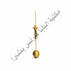 Arched brass processional cross with crucifix