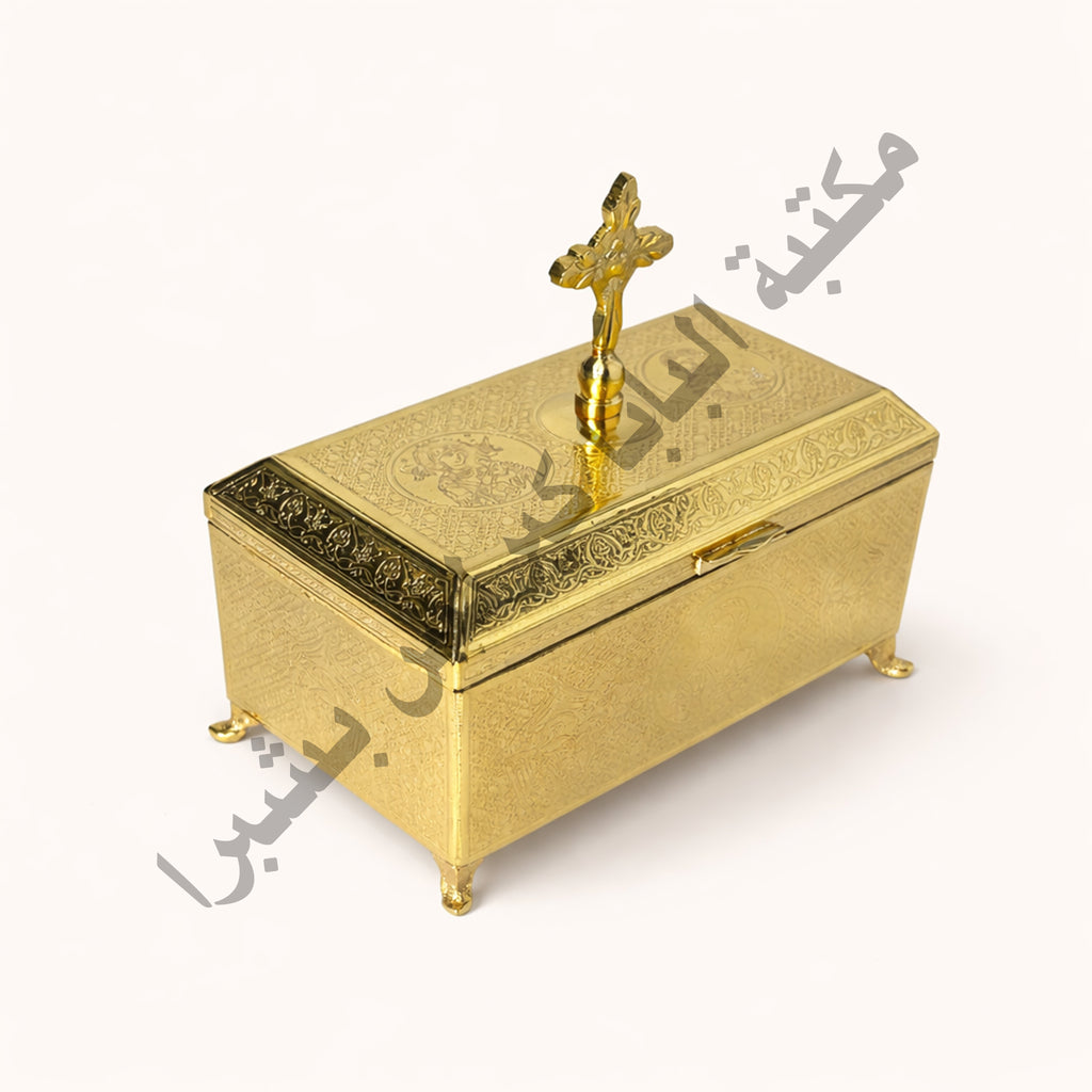 Copper incense box, plain rectangular shape