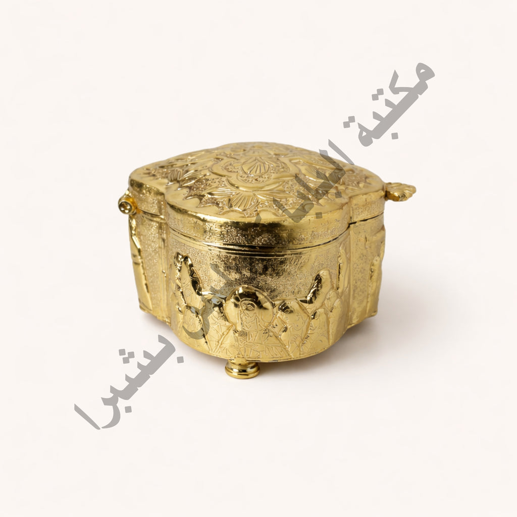 Brass cross-shaped incense burner