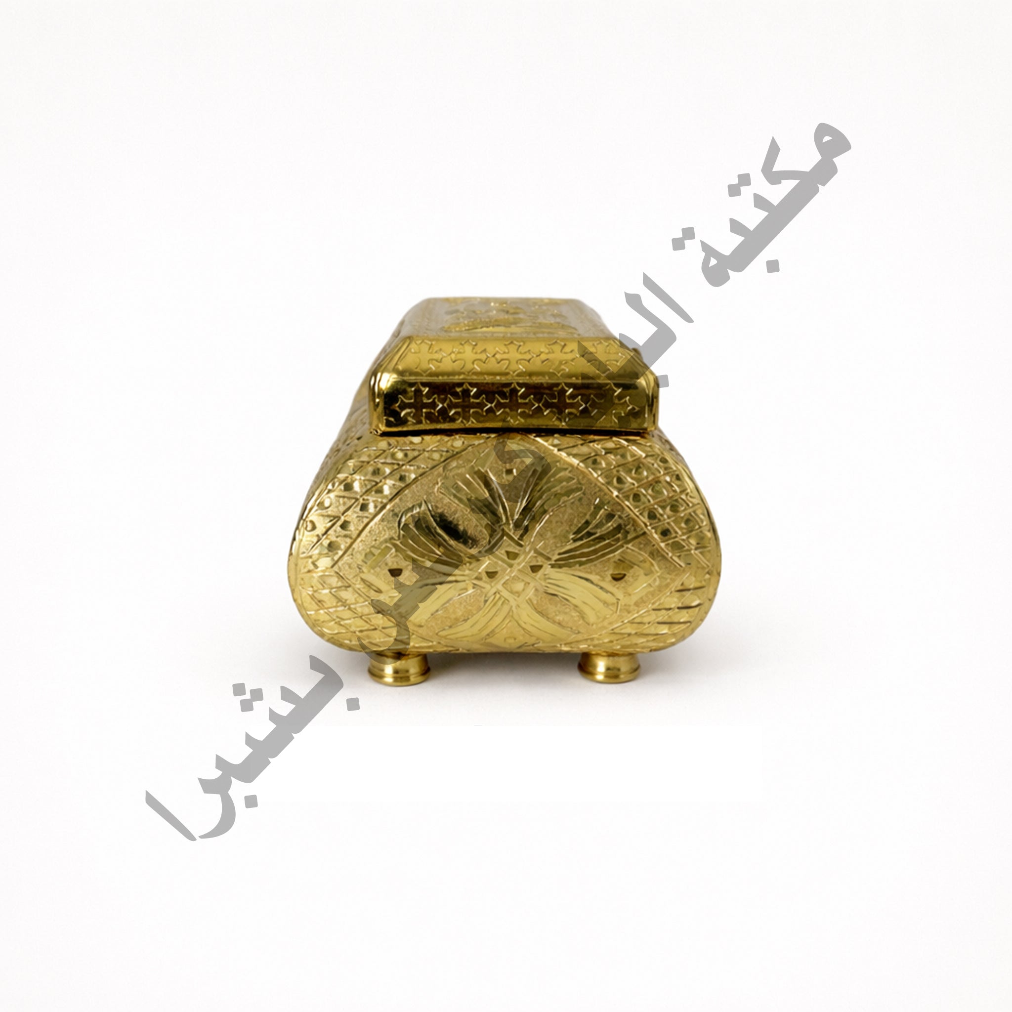 Small rectangular copper incense burner
