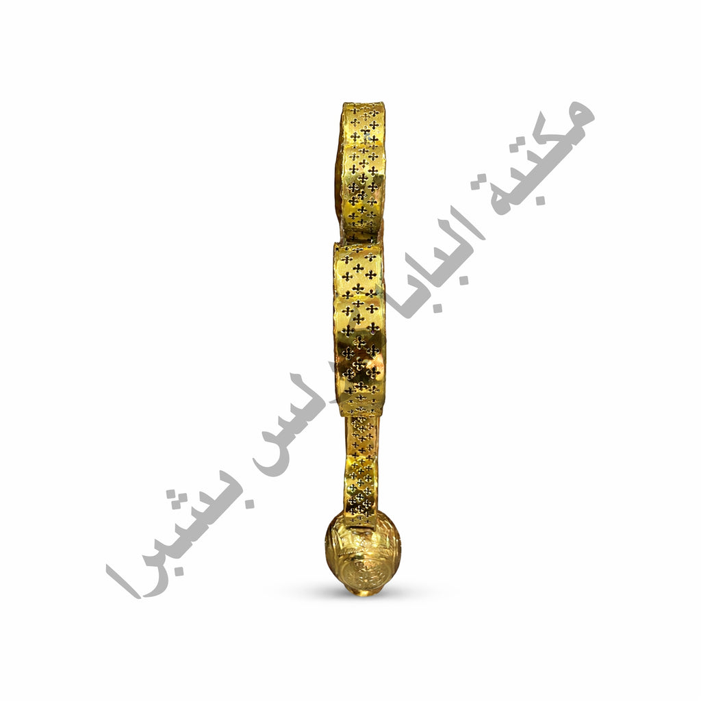 Two-layered brass cross pendant