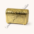 Copper incense box in the shape of a treasure chest
