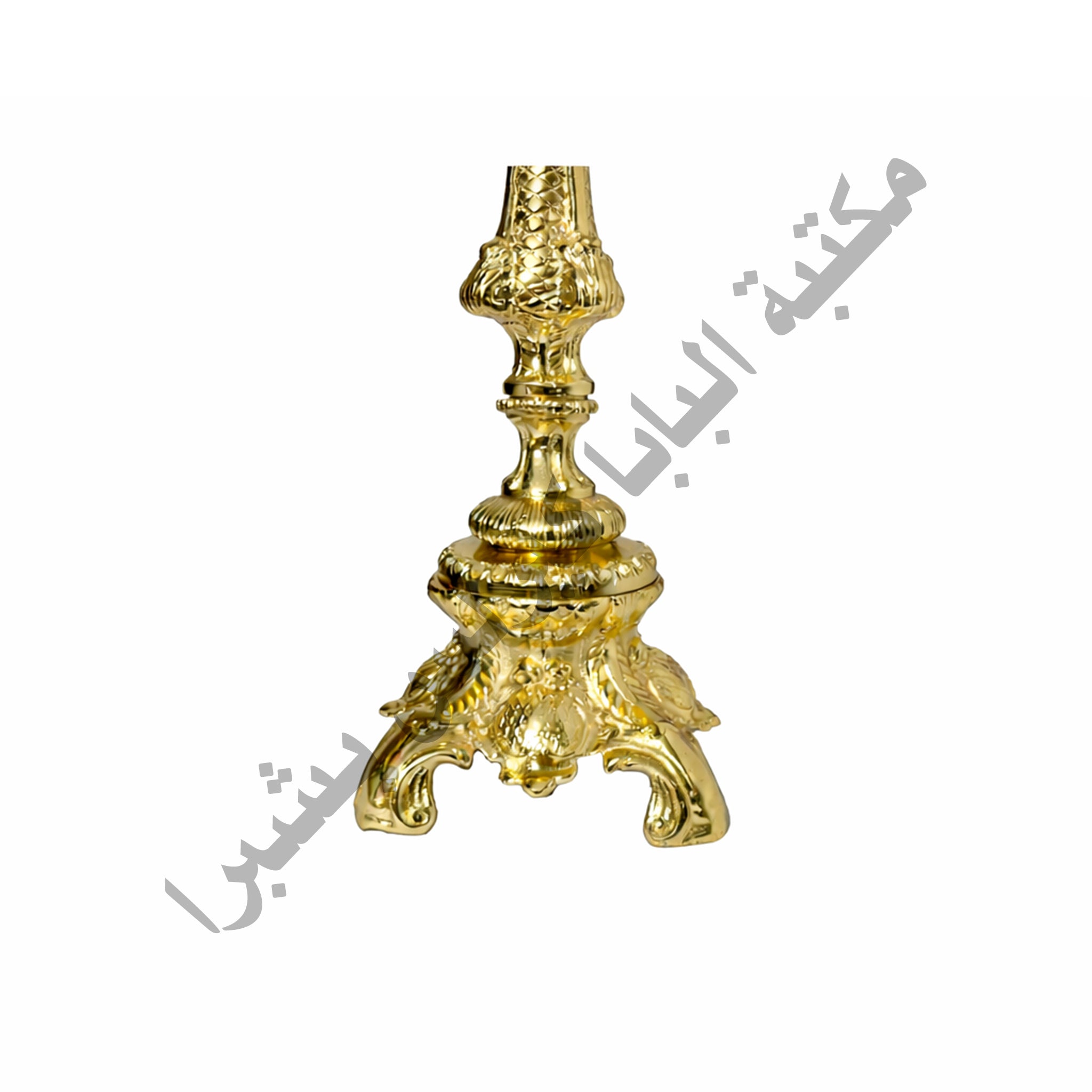 زوج شمعدان نحاس ذهبي شكل الخروف