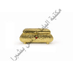 Large rectangular brass incense box