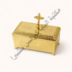 Copper incense box, plain rectangular shape