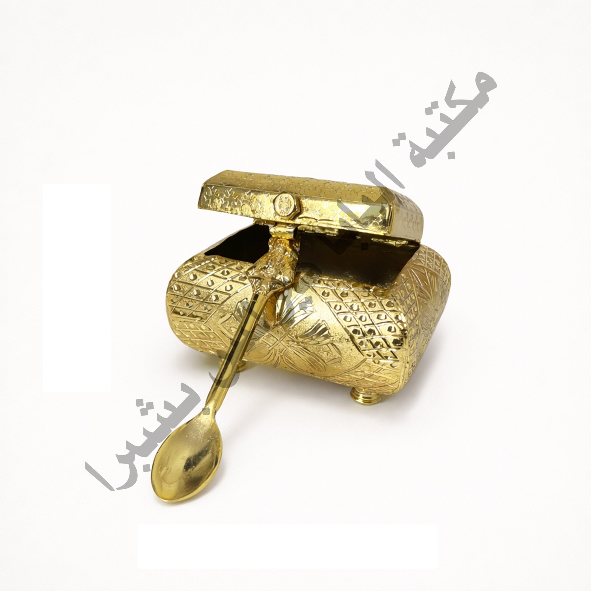Small rectangular copper incense burner