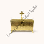 Copper incense box, plain rectangular shape